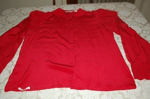 Padovanella, Camicetta seta, Rosso lacca, tg 48, usata - Foto 1 di 6