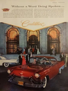Anuncio de impresión de automóvil Cadillac 1957 vintage Elegance cupé sedán - Imagen 1 de 1