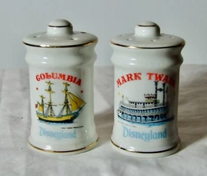 Vintage 1960er Disneyland Mark Twain/Columbia Schiffe 3" Salz Pfefferstreuer - Bild 1 von 1