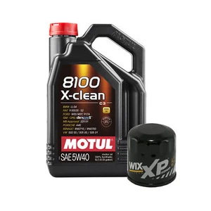 5L Motul 8100 X-CLEAN 5W40 Wix XP Filter Motor Oil Change Kit API SN - Picture 1 of 1