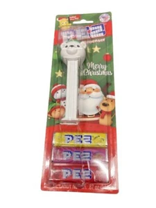 Christmas PEZ 2022 Christmas Bear New On Card - Picture 1 of 1