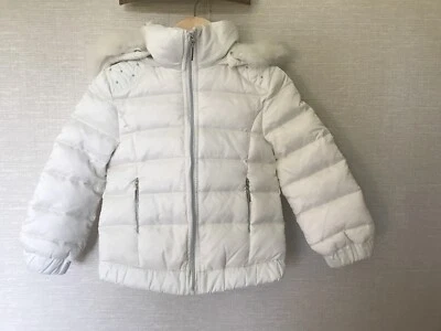 Miss Grant Microbe Cream Quilted Jacket Coat Real Fur Collar - 92-98 Baby Girl - Image 1 of 4