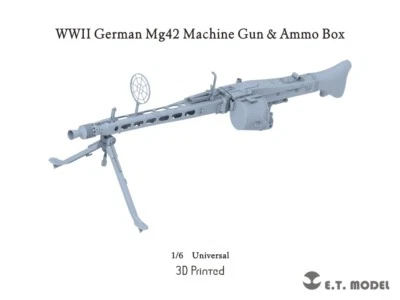 ETmodel P06-001 1:6 WWII German Mg42 Machine Gun & Ammo Box(3D Printed) - Image 1 of 4