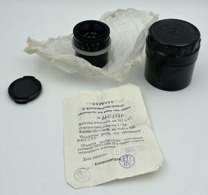 Jupiter 12 black USSR 2.8/35 mm lens for Kiev Contax mount #8603096