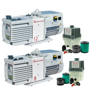 Edwards RV8 RV12 Vacuum Rotary Vane Pumps EMF20 EMF10 Oil Mist Filter KF25 Ports - Picture 1 of 29