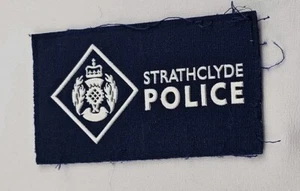 Obsolete Strathclyde Police Patch Badge Blue - Picture 1 of 2