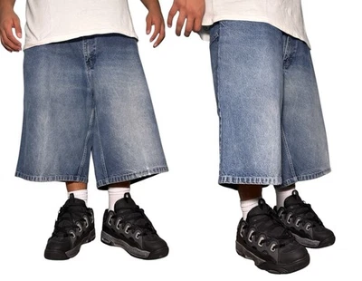 Pantalones Cortos de Denim Y2k Southpole Para Hombres 44 x 15 Azul Suelto Patinador Tipo JNCO Foto 1 de 4