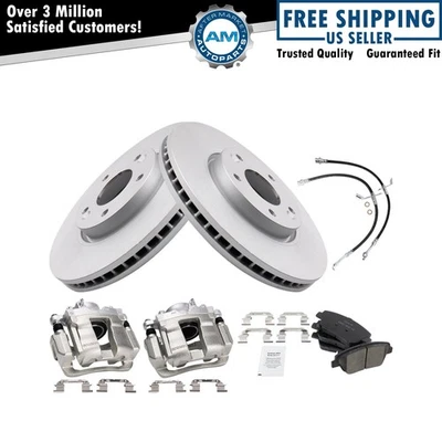 Kit de pastillas de freno delanteras y rotor premium recubierto en G cerámica para Hyundai Sonata 11-13 Foto 1 de 4