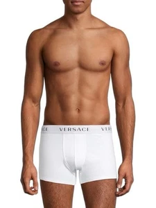 Versace Logo Trunk (Boxer BRIEF) Sz 4(Small) White ,Authentic,New - Picture 1 of 16