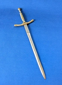 Miniature Sword Letter Opener Made in Japan 7.25" Long Metal Vintage - Picture 1 of 8