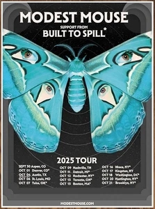MODEST MOUSE | BUILT TO SPILL Fall Tour 2025 Ltd Ed RARE Tour Poster! Indie Rock - Bild 1 von 2