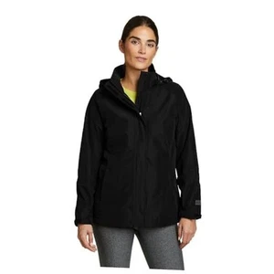 Women's Packable Rainfoil Jacket Medium Black Recycled - Picture 1 of 7
