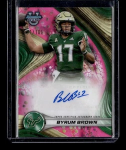 2024 Bowman University Best Byrum Brown #BOA-BB refractor de lava rosa automático #/100 - Imagen 1 de 2