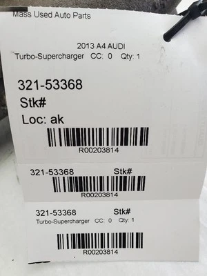 Turbo/Supercharger 2.0L Turbo Fits 13-17 AUDI A5 203814 - Image 1 of 4