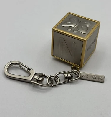 Llavero/cartera llavero bloque juguete dos tonos levantado St John for Neiman Marcus Foto 1 de 4