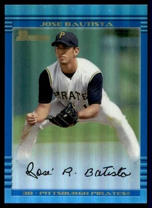2013 Bowman Chrome Blue Sapphire Refractor Rookie Reprints #421 Jose Bautista - Picture 1 of 2