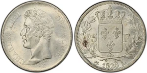 France - Charles X - 5 Francs 1826 Bayonne - PCGS MS63 - Picture 1 of 1