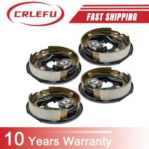 4 piezas conjuntos de frenos de remolque eléctrico de 10" x 2-1/4" para 3.500 libras, izquierda y derecha - Imagen 1 de 9