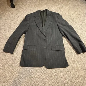 VTG Brooks Brothers Made In USA Wool Gray Pinstripe Suit Jacket Men’s Size 42 R - Picture 1 of 12