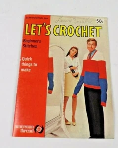 Vintage Lets Häkelanleitung Heft von American Thread #209 Vintage Patterns - Bild 1 von 8