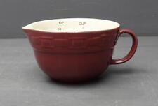 Longaberger Pottery Woven Traditions Paprika Red 3-Cup Ceramic Measuring Cup