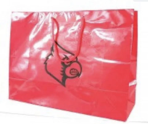 Louisville Cardinals Metallic Gift Bag - Red 16” X 6” X 12” Cover