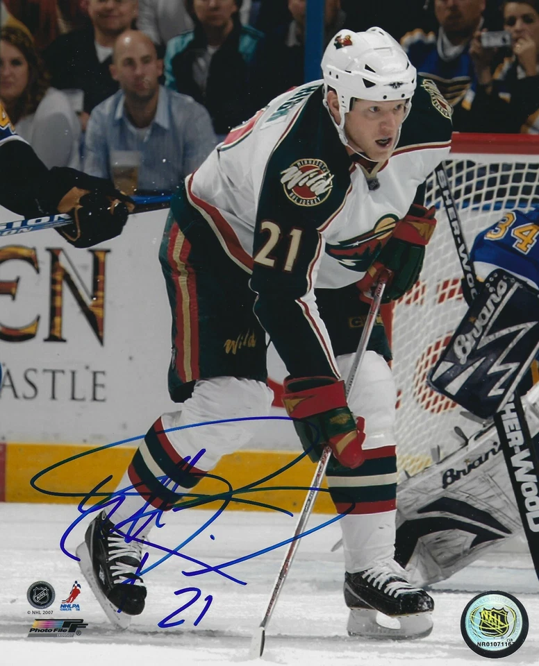 Mark Parrish Autographed Signed 8x10 Photo - Wild Stars Sabres Panthers NHL COA - Image 1 of 1