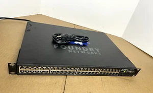 Foundry Brocade FLS 648 FLS648 LS 648 10/100/1000 48 Port Gigabit Switch - Picture 1 of 12