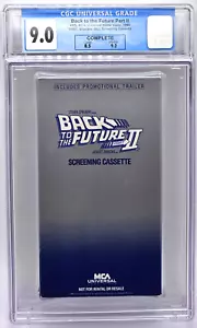 Back To The Future II 2 VHS CGC Graded 9 Screener Promo Rare HTF 1990 First Demo - Picture 1 of 15