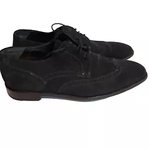 Russell & Bromley schwarze Wildleder Derby Brogue Schuhe UK 7,5 - Bild 1 von 9