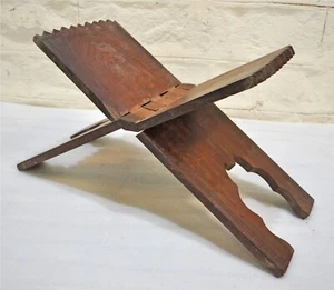 Antique Wooden Holy Quran Book Stand Original Old Hand Carved Crafted Large Size - Picture 1 of 9