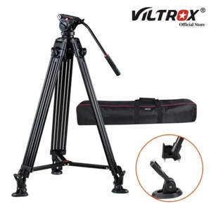 VILTROX VX-18M 1.8m Photography Tripod Fluid Damping Head Camera DSLR Shooting - Picture 1 of 13