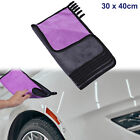 6Pcs Microfibre Car Drying Towel 30 X 40Cm 600Gsm Cleaning Cloth Grey Purple
