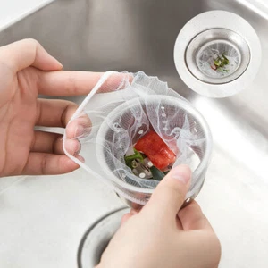 Bolsa de malla de filtro de fregadero desechable 30 un. Hogar Cocina Colador Bolsa de basura - Imagen 1 de 13