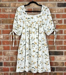 Hayden White Floral Sundress Puff Sleeve Size Small NWT - Picture 1 of 5