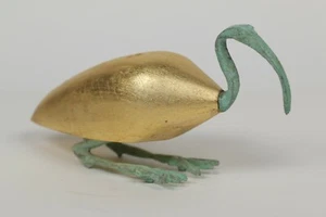 Dios del conocimiento (THOTH) hecho de madera con el acabado de cobre y pan de oro - Imagen 1 de 2