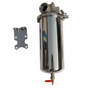 Edelstahl Filtergehäuse für 10 Zoll Kartuschen 1,5''NPT Wasserfiltergehäuse - Bild 1 von 6