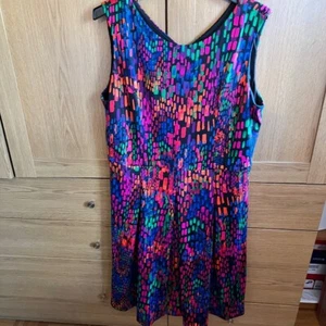 Women's Ellen Tracy Colorful Geometric Print Dress - Picture 1 of 15