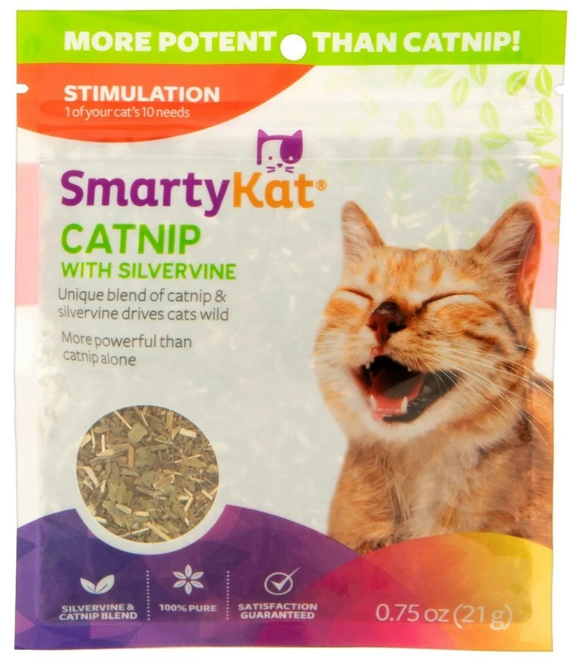 Smartykat Silvervine Catnip Bag .75 Pure Potent catnip - Image 1 of 4