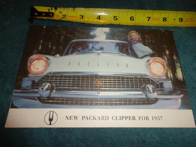 Folleto de ventas Packard Clipper 1957/carpeta original del concesionario Foto 1 de 3