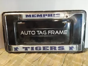 MARCO DE ETIQUETA AUTOMÁTICA CROMADO METAL TIGRES NCAA Memphis - Imagen 1 de 3