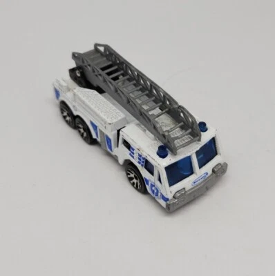 Vintage Matchbox Superfast - Fire Engine (white/blue) - Made in China - 1982 - Image 1 of 4