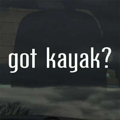 ¿Tienes kayak? Calcomanía adhesiva de vinilo personalizada aventura pesca naturaleza aire libre Foto 1 de 3