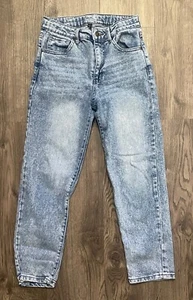 Girls High Waisted Girlfriend Distressed Art Class Size 14 Jeans - Picture 1 of 4