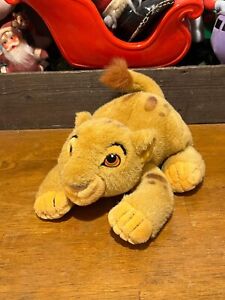 Vintage 90s Baby Simba Lion King Disney Store Pouncing Plush Stuffed Toy