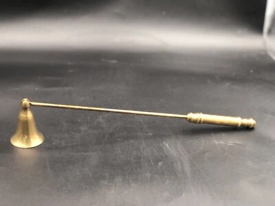 BRASS SWIVEL CANDLE SNUFFER WITH BRASS HANDLE 14 Inches Long- D2 - Image 1 of 4