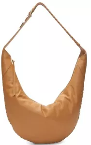 Vince Camuto Clarq Leather Shoulder Bag MSRP $248 New With Tags Aged Rum - Picture 1 of 5