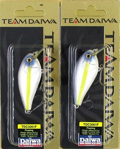 (2) TEAM DAIWA 2 1/4" TD Floating 3/8 Oz Crankbait Threadfin Shad TDC3061F13 New - Picture 1 of 3