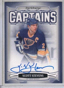 2006-07 UD Parkhurst hockey Scott Stevens Captains authentic auto card SP RARE ! - Picture 1 of 2