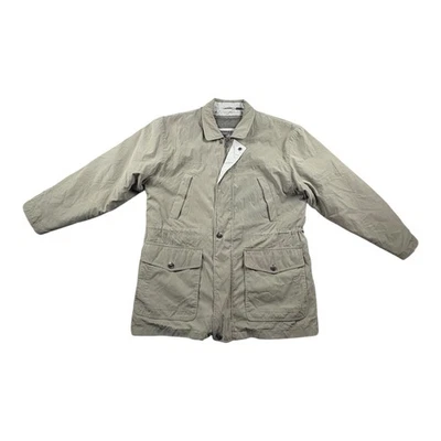 Chaqueta de campo de colección Members Only abrigo caqui con cremallera frontal para hombre mediano Foto 1 de 4